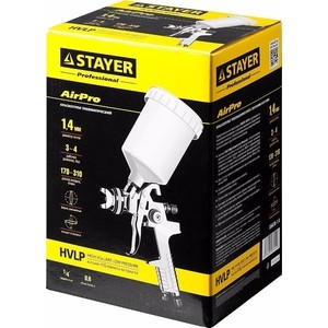 Краскопульт пневматический Stayer Professional AirPro 1,4 мм (06476-1.4)