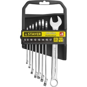 

Набор ключей комбинированных Stayer 8шт 6-17 мм (27083-H8), 8шт 6-17 мм (27083-H8)