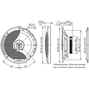 Автоакустика Kenwood KFC-S1766