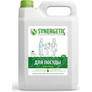 фото Средство для мытья посуды synergetic алоэ, концентрированное , 5 л