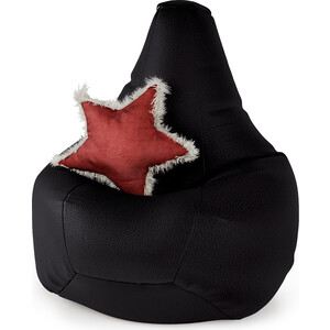кресло шарм дизайн груша коричневый Кресло Шарм-Дизайн Груша экокожа черный