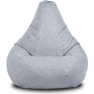 Кресло Шарм-Дизайн Груша рогожка светло-серый кресло мешок bean bag груша серый микровельвет xl