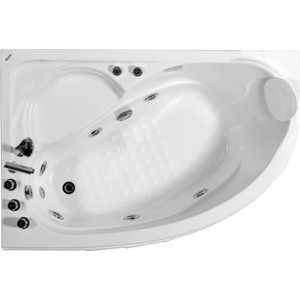 Акриловая ванна Gemy 150x100 с гидромассажем (G9009 B L)