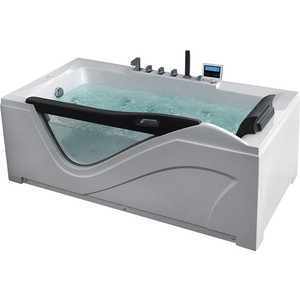 Акриловая ванна Gemy 180x90 с гидромассажем (G9055 K L) акриловая ванна с душевой кабиной gemy