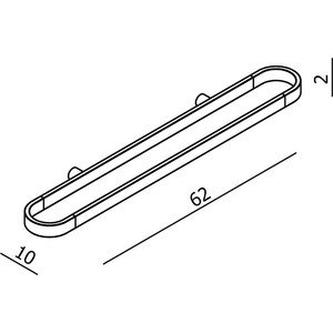 фото Полотенцедержатель langberger accessories 60 см, хром (25004a)