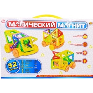 

Магнитный конструктор Abtoys Магический магнит , 32 детали (PT-00744), Магический магнит , 32 детали (PT-00744)