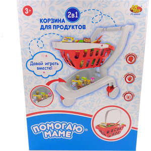 

Игровой набор Abtoys Корзина-тележка для продуктов 2 в 1 Помогаю Маме, 27 предметов (PT-00622(WK-B9714)), Корзина-тележка для продуктов 2 в 1 Помогаю Маме, 27 предметов (PT-00622(WK-B9714))