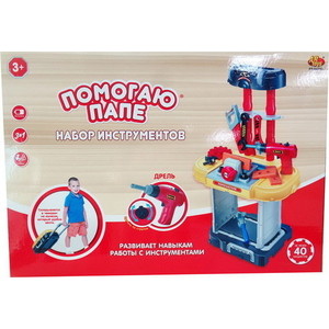 

Игровой набор Abtoys инструменты в чемодане 3 в 1 Помогаю Папе, 40 предметов (PT-00793), инструменты в чемодане 3 в 1 Помогаю Папе, 40 предметов (PT-00793)