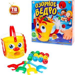 

Настольная игра TOY BROKERS Озорное ведро, с аксессуарами, со звуковыми эффектами, на батарейках (10450), Озорное ведро, с аксессуарами, со звуковыми эффектами, на батарейках (10450)