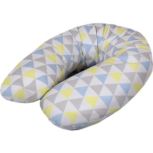 Подушка для кормления Ceba Baby Physio Multi (Себа Беби Физио Мульти) Triangle blue-yellow трикотаж W-741-700-533