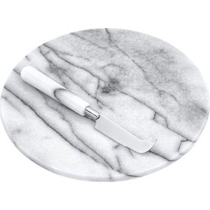 фото Доска с ножом для нарезки сыра d 26 см judge marble (h373)