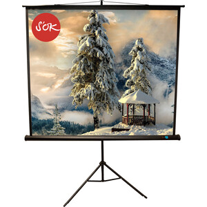 Экран для проектора S'OK 200x200 TriScreen 1:1 111'' Black (SCPST-200x200BLCK)