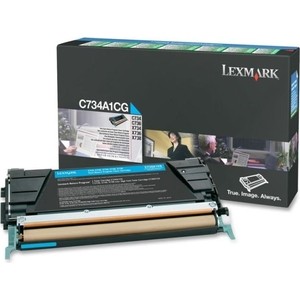 Картридж Lexmark C736 Cyan 10000 стр. (C736H1CG) картридж profiline pl cf259x 057h 59x 10000 копий