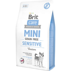 фото Сухой корм brit care mini grain-free sensitive venison беззерновой с олениной для собак мелких пород с чувствительным пищеварением 2кг (520169)