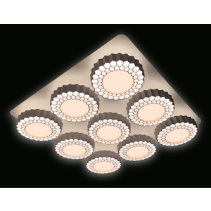 фото Управляемый светодиодный светильник ambrella light fh14/9 wh 288w d750*750