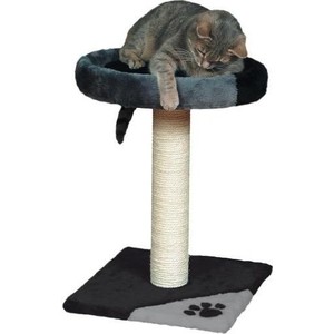 фото Когтеточка trixie tarifa столбик на подставке с площадкой для кошек 52см (43712)