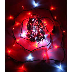 Light Светодиодная нить с белым бликующим диодом 10м, 220-230V, черн. пр., красный гирлянда нить 10м постоянное свечение прозрачный пвх 230в красный