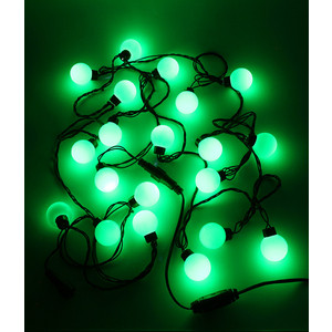 фото Гирлянда светодиодная light шарики-40мм 5м, 220-230v, черн. пр. зеленый