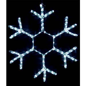 фото Light снежинка светодиодная стандарт 0,7м, 220v, прозр. пр. белый