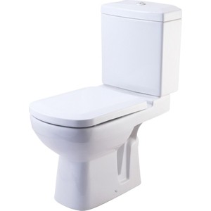 Унитаз-компакт Rosa Домино белый с микролифтом Click Up (4620008192208)