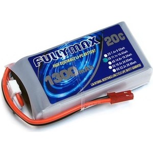 

Аккумулятор Fullymax LiPo 11.1V 1300мАч 20C - FB1300XL-3SM, LiPo 11.1V 1300мАч 20C - FB1300XL-3SM