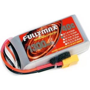 

Аккумулятор Fullymax LiPo 11.1V 1300мАч 40C - FB1300XP-3S, LiPo 11.1V 1300мАч 40C - FB1300XP-3S