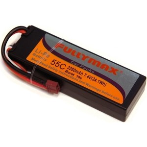 Аккумулятор Fullymax LiPo 7.4V 3250мАч 55C (в корпусе) - FB3250-55C-7.4V-WB фото