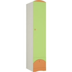 Шкаф Атлант Карамель 1 бодега светлый/зеленый/оранжевый