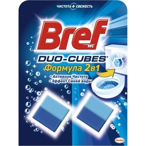 

Чистящее средство для унитаза Bref дуо-куб 2 х 50 г, дуо-куб 2 х 50 г