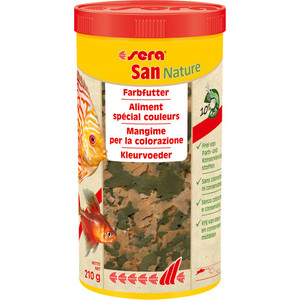 

Корм SERA San Nature Color Flakes хлопья для усиления окраски аквариумных рыб 1л (210г), San Nature Color Flakes хлопья для усиления окраски аквариумных рыб 1л (210г)