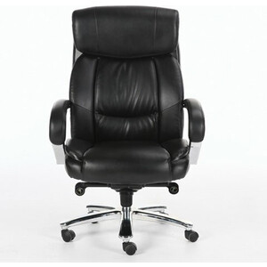 Кресло офисное Brabix Direct EX-580 хром, рециклированная кожа/черное (531824) кресло офисное brabix favorite ex 577 пружинный блок рециклированная кожа черное premium 531934