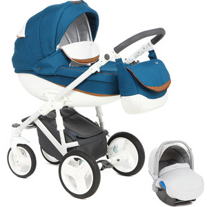 Коляска 3 в 1 BEXA IDEAL New т.бирюзовый/коричневый (GL000549375)