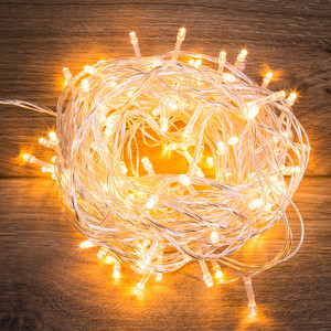 Neon-Night Гирлянда Твинкл Лайт 15 м, прозрачный ПВХ, 120 LED, цвет ТЕПЛЫЙ БЕЛЫЙ