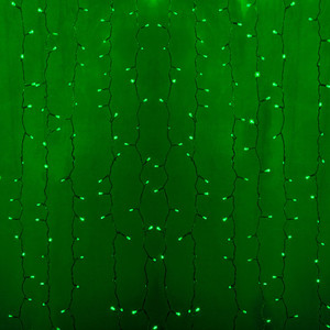 Neon-Night Гирлянда "Светодиодный Дождь" 2x0,8м, прозрачный провод, 230 В, диоды Зеленые, 160 LED