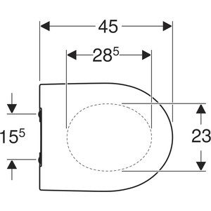 фото Сиденье для унитаза geberit icon slim с микролифтом (574950000)