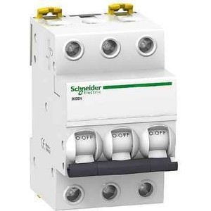 

Выключатель автоматический модульный Schneider Electric 3п C 6А 6кА iK60 Acti9 SchE A9K24306, 3п C 6А 6кА iK60 Acti9 SchE A9K24306