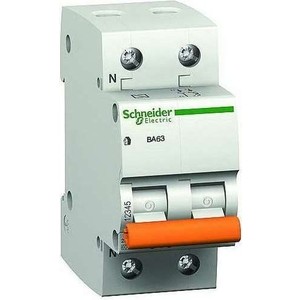 

Выключатель автоматический модульный Schneider Electric 2п (1P+N) C 50А 4.5кА BA63 Домовой SchE 11218, 2п (1P+N) C 50А 4.5кА BA63 Домовой SchE 11218