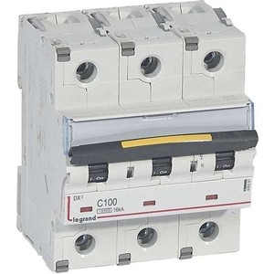 

Выключатель автоматический модульный Legrand 3п C 100А 10кА/16кА DX3 (409281), 3п C 100А 10кА/16кА DX3 (409281)