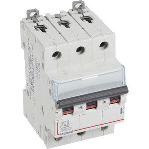

Выключатель автоматический модульный Legrand 3п C 50А 6кА DX3-E (407296), 3п C 50А 6кА DX3-E (407296)