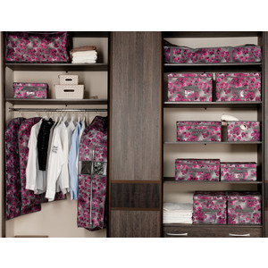 фото Чехол для одежды handy home ''роза'', д1000 ш600, розово-серый