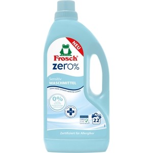 Жидкое средство Frosch ZERO 0% Сенситив для стирки белья концентрированное 1,5 л Жидкое средство Frosch ZERO 0% Сенситив для стирки белья концентрированное 1,5 л