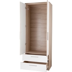 Шкаф с ящиками Шарм-Дизайн Соло 80х60 дуб сонома+белый