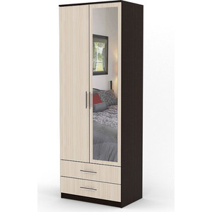 Шкаф двухдверный Шарм-Дизайн Дуэт 60х60 венге+вяз шкаф платяной эра дуэт платяной венге лоредо