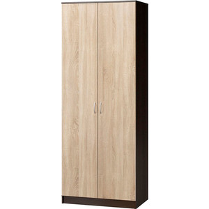 Шкаф для одежды Шарм-Дизайн Евро лайт 70х60 венге+дуб сонома настенная вешалка оливия лайт дуб сонома