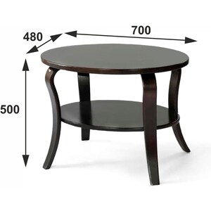 Стол журнальный Мебелик Аверно венге (SN000872) журнальный столик форте венге цаво