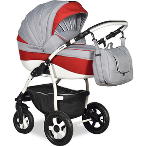 

Коляска 2 в 1 Indigo CAMILA 18 Len CL 23 (серый+красный), CAMILA 18 Len CL 23 (серый+красный)
