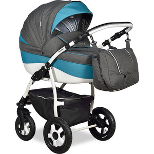 

Коляска 2 в 1 Indigo CAMILA 18 Len CL 24 (серый+бирюзовый), CAMILA 18 Len CL 24 (серый+бирюзовый)