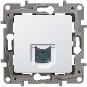 фото Розетка информационная legrand сп etika rj45 cat.5 utp белая (672241)