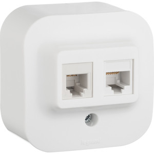 

Розетка компьютер+телефон Legrand ОП Quteo RJ11 + RJ45 CAT.5E UTP белая (782221), ОП Quteo RJ11 + RJ45 CAT.5E UTP белая (782221)