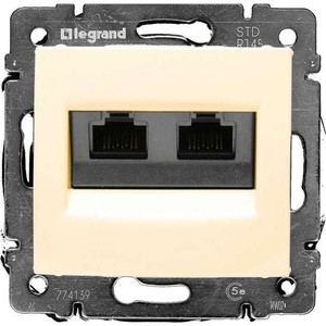 

Розетка компьютерная Legrand двойная СП Valena RJ45 + RJ45 CAT.5E UTP слоновая кость (774139), двойная СП Valena RJ45 + RJ45 CAT.5E UTP слоновая кость (774139)